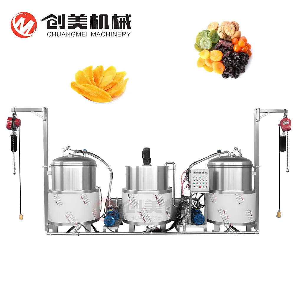 High Efficiency Preserved Fruit Sugar Dipping Machine Factory Direct Delivery - Vacuum Melting Kettle - foodmachtech